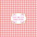 Picnic table cloth. Pastel color square seamless pattern. Royalty Free Stock Photo